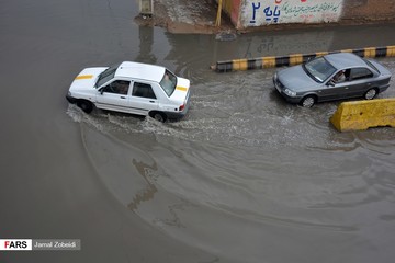 بارش باران و آبگرفتگی معابر اهواز