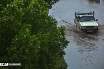 بارش باران و آبگرفتگی معابر اهواز