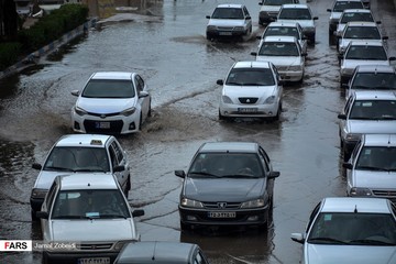 بارش باران و آبگرفتگی معابر اهواز