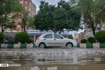 بارش باران و آبگرفتگی معابر اهواز