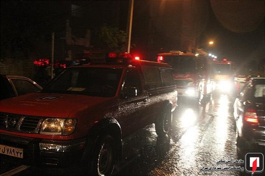 انفجار گاز در ساختمان مسکونی در تهران نو