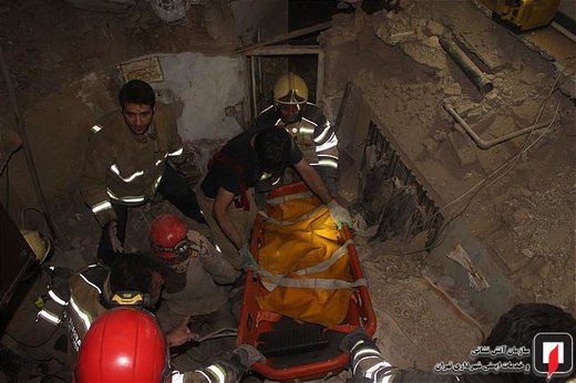 انفجار گاز در ساختمان مسکونی در تهران نو
