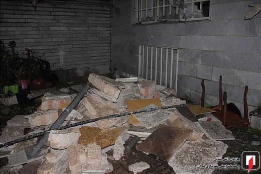 انفجار گاز در ساختمان مسکونی در تهران نو