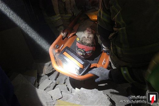 انفجار گاز در ساختمان مسکونی در تهران نو