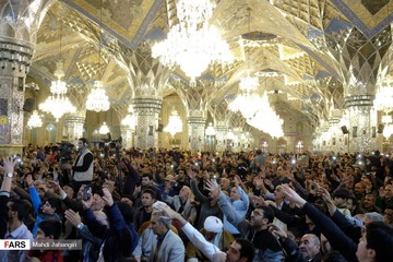 جشن میلاد پیامبر اکرم(ص) و امام جعفر صادق(ع) در حرم رضوی