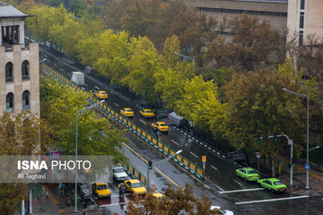 بارش باران در تهران