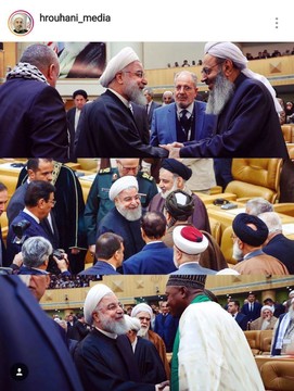 تصاویر اینستاگرام روحانی از حضور در کنفرانس وحدت اسلامی