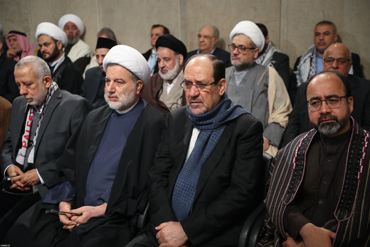 دیدار مسئولان نظام و میهمانان کنفرانس وحدت اسلامى‌ با رهبر معظم انقلاب اسلامی