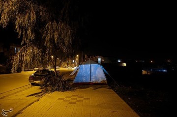 شب‌های سرد زلزله‌زدگان کرمانشاه