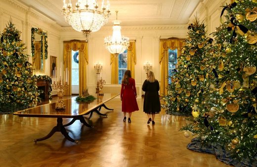 تزئین کاخ سفید به مناسبت کریسمس