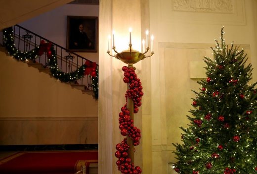 تزئین کاخ سفید به مناسبت کریسمس