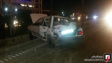 تصادف وانت با پراید در بزرگراه شهید لشگری