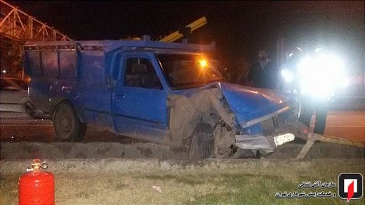 تصادف وانت با پراید در بزرگراه شهید لشگری
