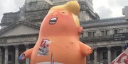 بالون «بچه ترامپ» در آرژانتین هم به پرواز درآمد/ عکس