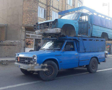 عکس | نیسان با بار نیسان!
