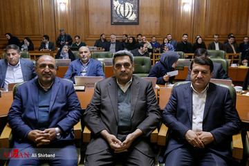 مراسم ادای سوگند حناچی شهردار جدید تهران