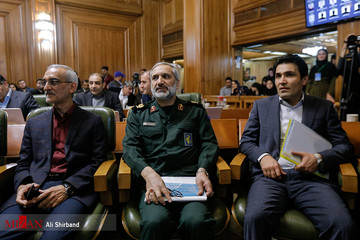مراسم ادای سوگند حناچی شهردار جدید تهران