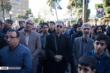 تشییع پیکر مرحوم ابوالفضل زرویی نصرآباد