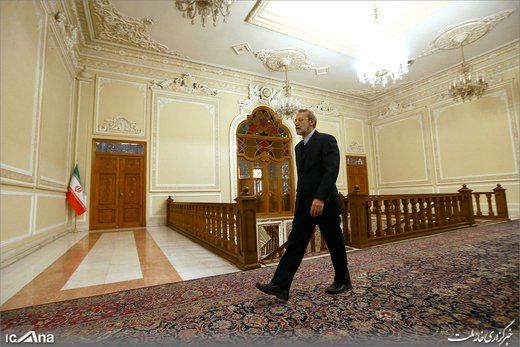نشست خبری لاریجانی با اصحاب رسانه به مناسبت روز مجلس
