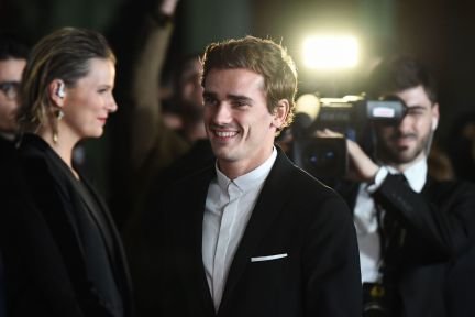 آنتوان گریزمن، ستاره فرانسوی اتلتیکو مادرید در مراسم اهدای توپ طلای سال 2018