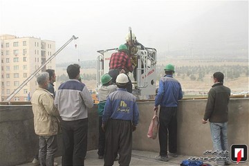آتش سوزی برج تجاری و اداری رز مال