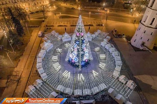درخت کریسمس در لیتوانی