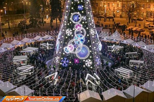 درخت کریسمس در لیتوانی