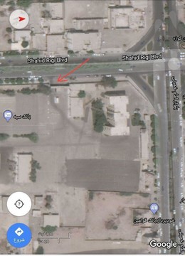 محل انفجار و حادثه تروریستی چابهار
درب ورودی ستاد انتظامی