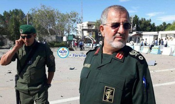 حضور فرمانده نیروی زمینی سپاه در محل حادثه تروریستی چابهار