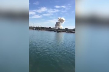 دود حاصل از انفجار خودرو