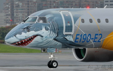 نسل جدید هواپیمای  Embraer-190 E2  با شکل کوسه