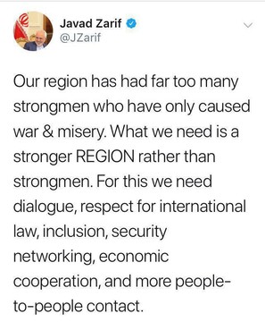 Zarif calls for respecting int'l regulations