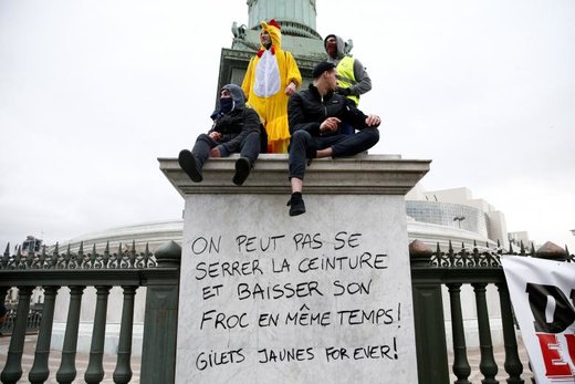 تظاهرات جلیقه زردها در فرانسه