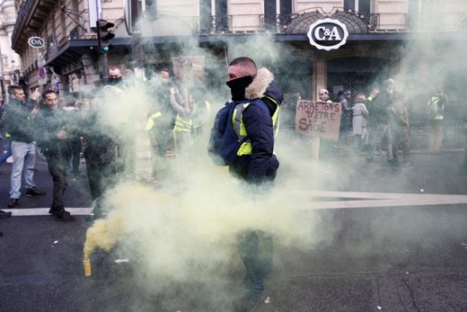 تظاهرات جلیقه زردها در فرانسه