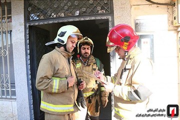 آتش سوزی استودیو صدا در خیابان گاندی