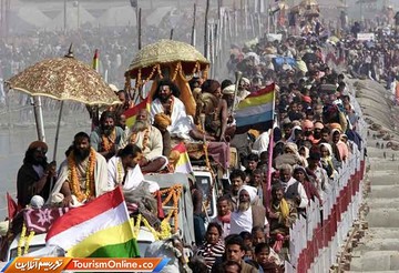 مراسم مذهبی کوم میلا  در الله آباد هند