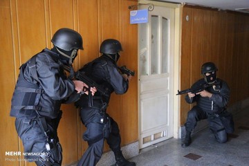 مانور مقابله با حملات احتمالی تروریستی در استانداری گلستان
