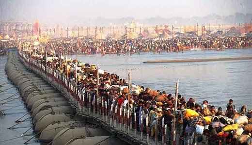 تصاویر | مراسم مذهبی هندوها با ۱۰۰ میلیون نفر شرکت کننده!