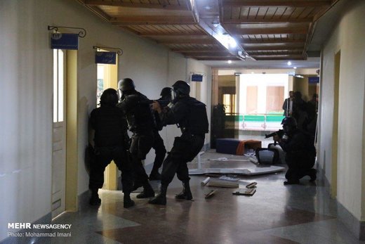 مانور مقابله با حملات احتمالی تروریستی در استانداری گلستان