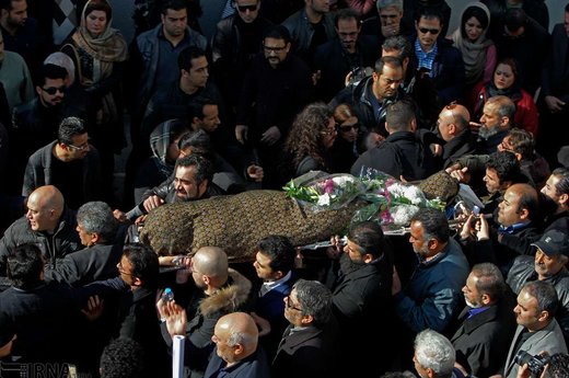 تشییع پیکر پیام صابری