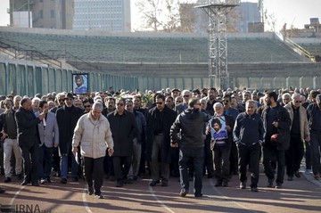 تشییع پیکر دانایی فرد پیشکسوت فوتبال