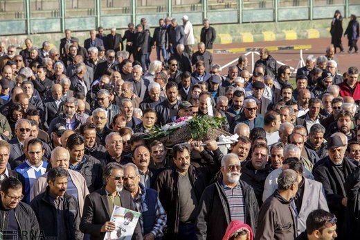تشییع پیکر دانایی فرد پیشکسوت فوتبال