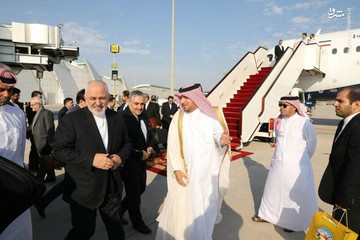 ظریف در نشست بین‌المللی دوحه