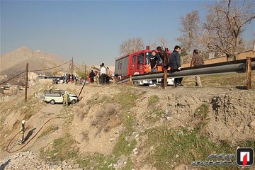 سقوط وانت پیکان به دره فرحزاد