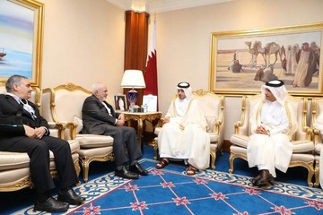 Iran's FM meets Qatari PM