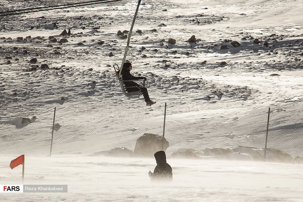هیجان در بزرگ‌ترین پیست اسکی ایران+تصاویر