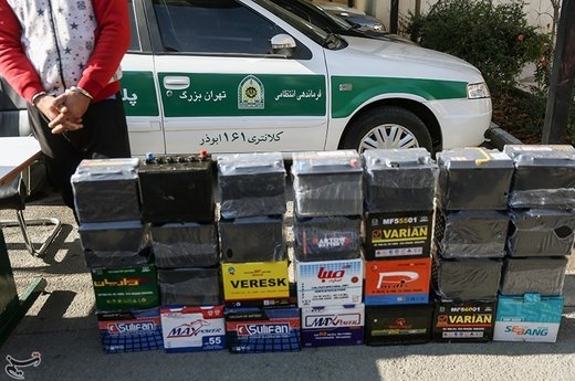 دستگیری سارقی با ۳۰۰ باطری مسروقه خودرو
