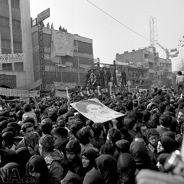 تشییع پیکر شهید آیت الله محمد مفتح و دو پاسدار شهید