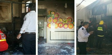 تصاویر | آتش‌سوزی مدرسه ابتدایی در زاهدان