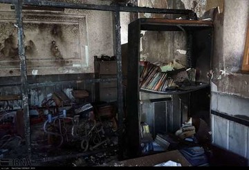 تصاویر مدرسه‌ای که روز سه‌شنبه در آتش سوخت/ عکس